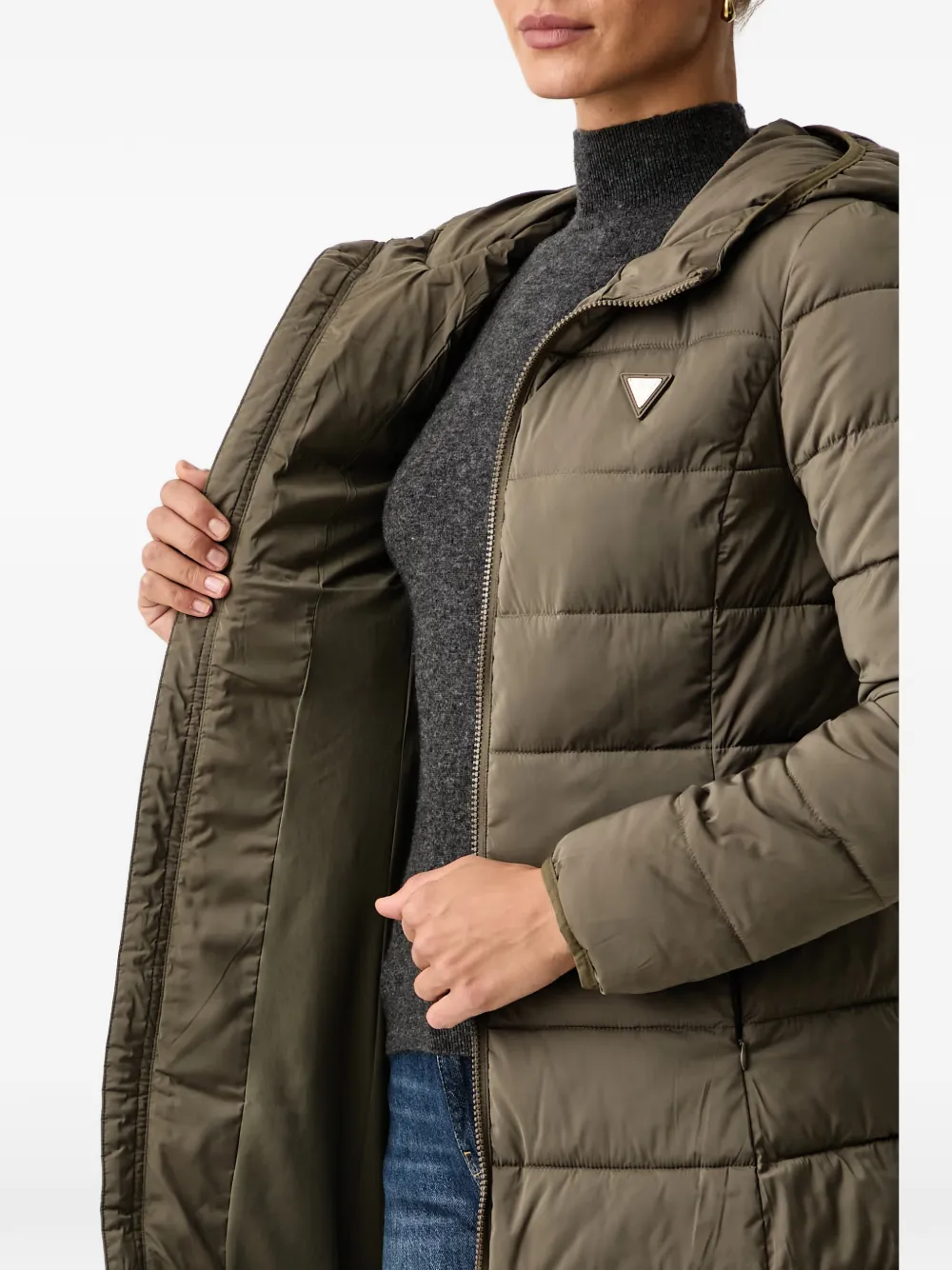GUESS USA Gewatteerde jas Groen