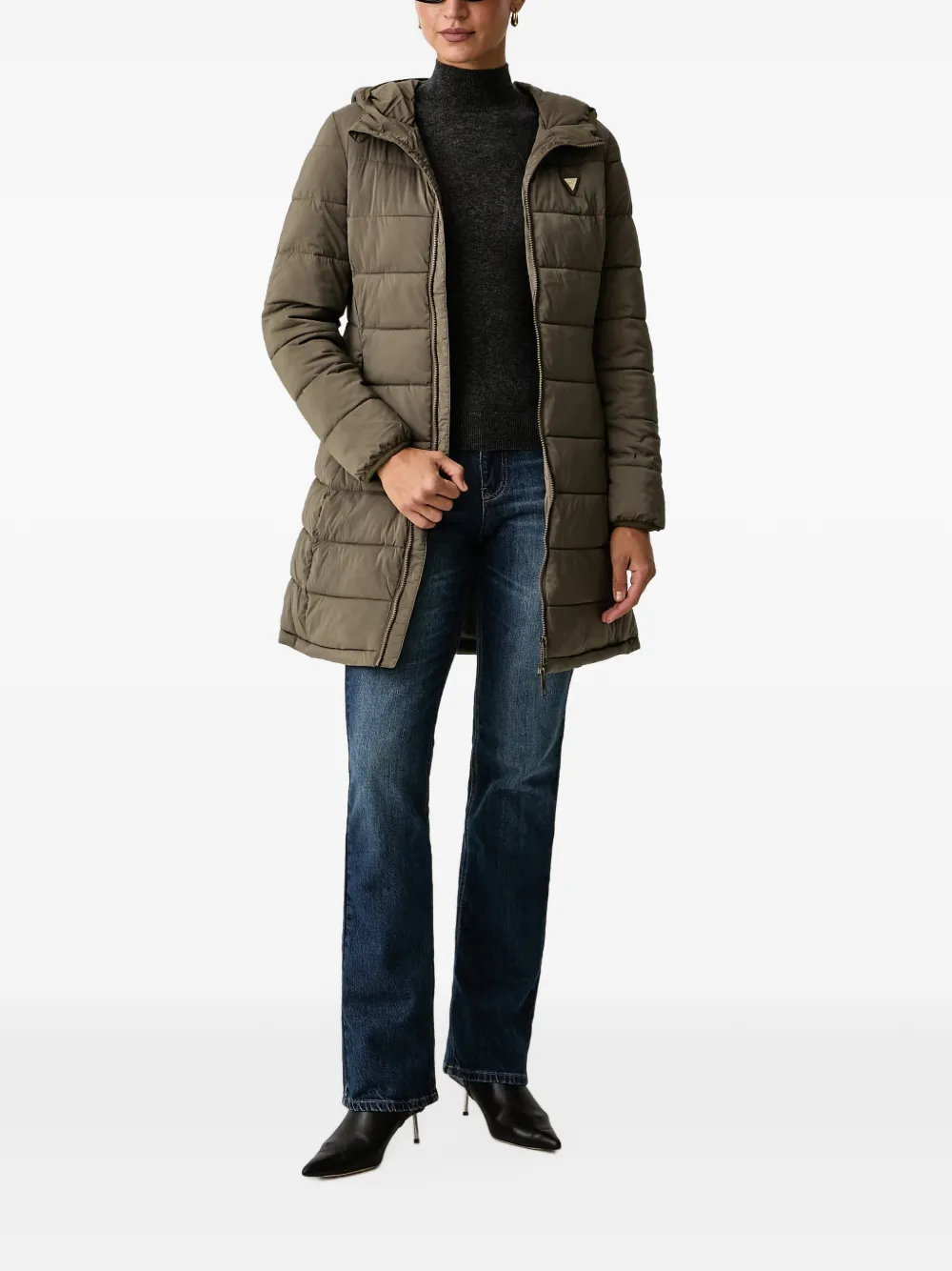 GUESS USA Gewatteerde jas Groen
