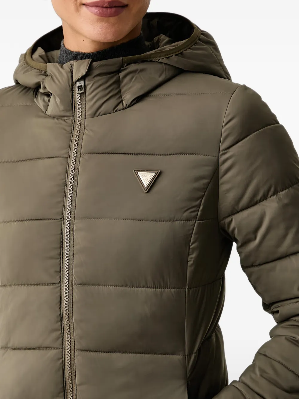 GUESS USA Gewatteerde jas Groen