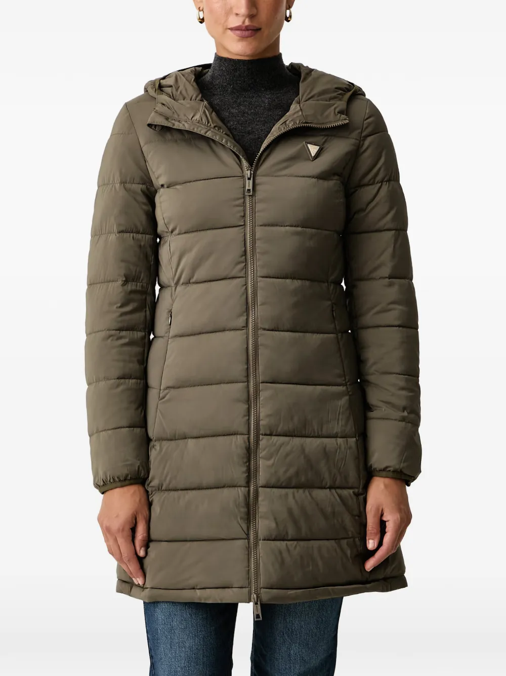 GUESS USA hooded padded coat - Green