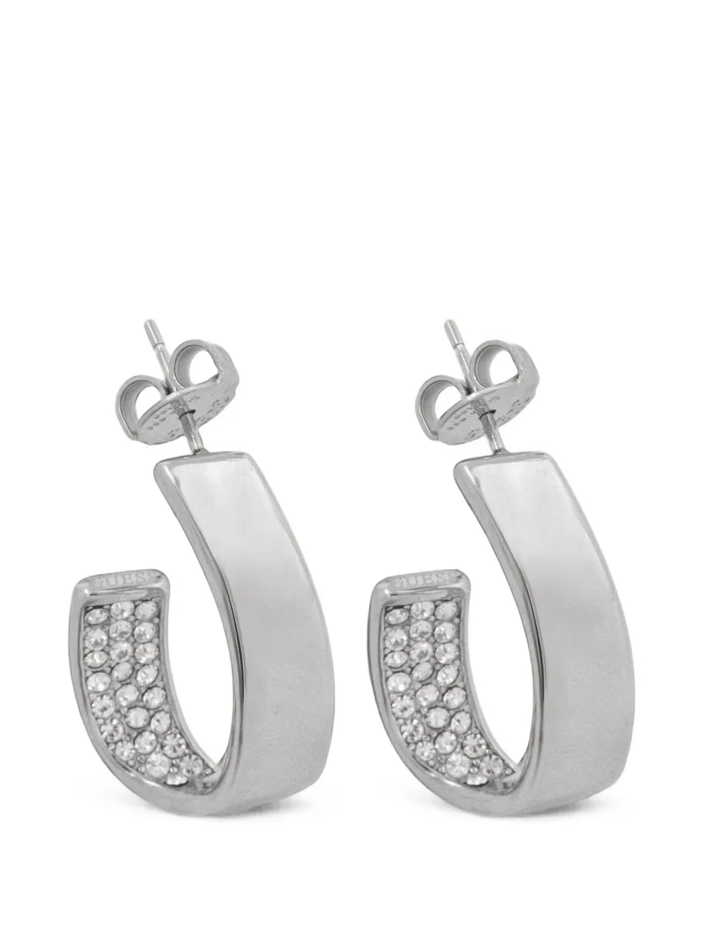 GUESS USA Madison hoop earrings - Argento