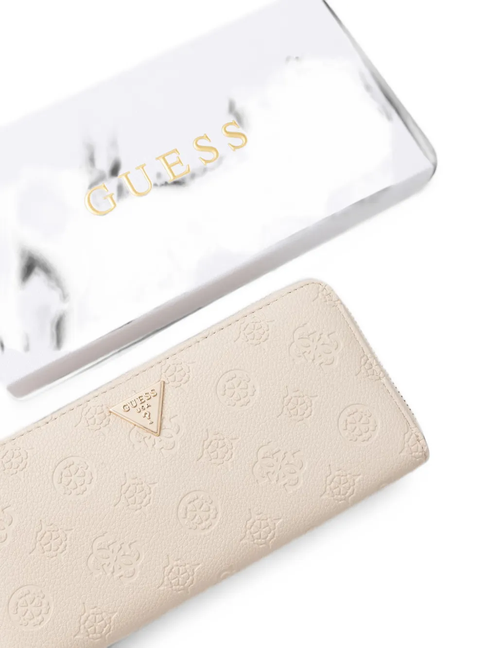 GUESS USA Blake portemonnee met rits Beige