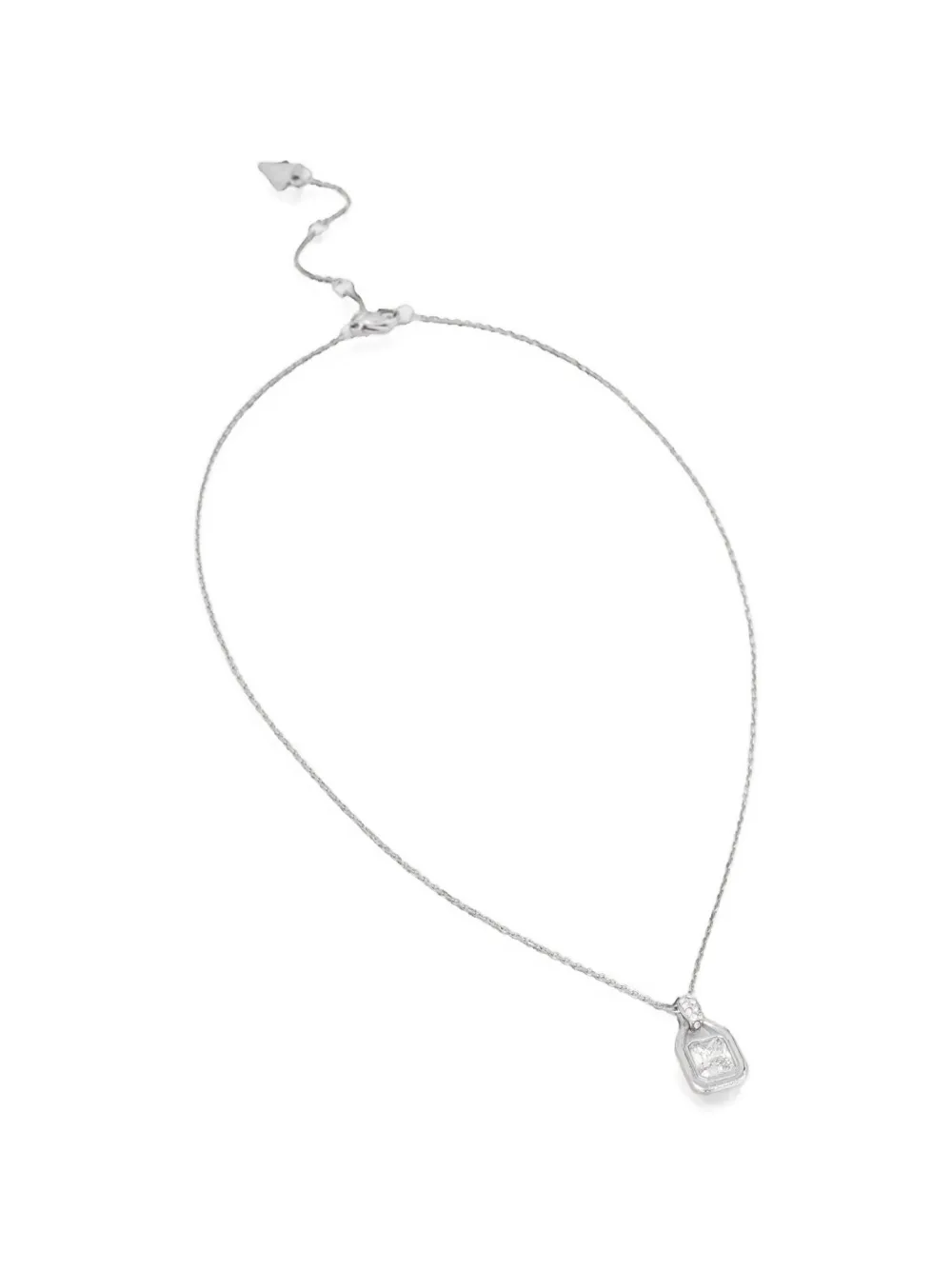 GUESS USA crystal-pendant necklace - Argento