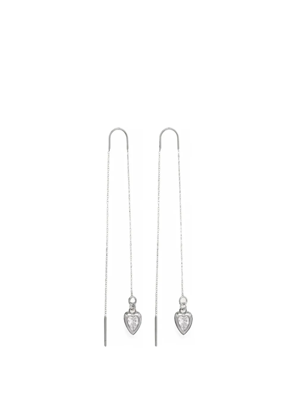 GUESS USA boucles d’oreilles à breloque cœur - Argent