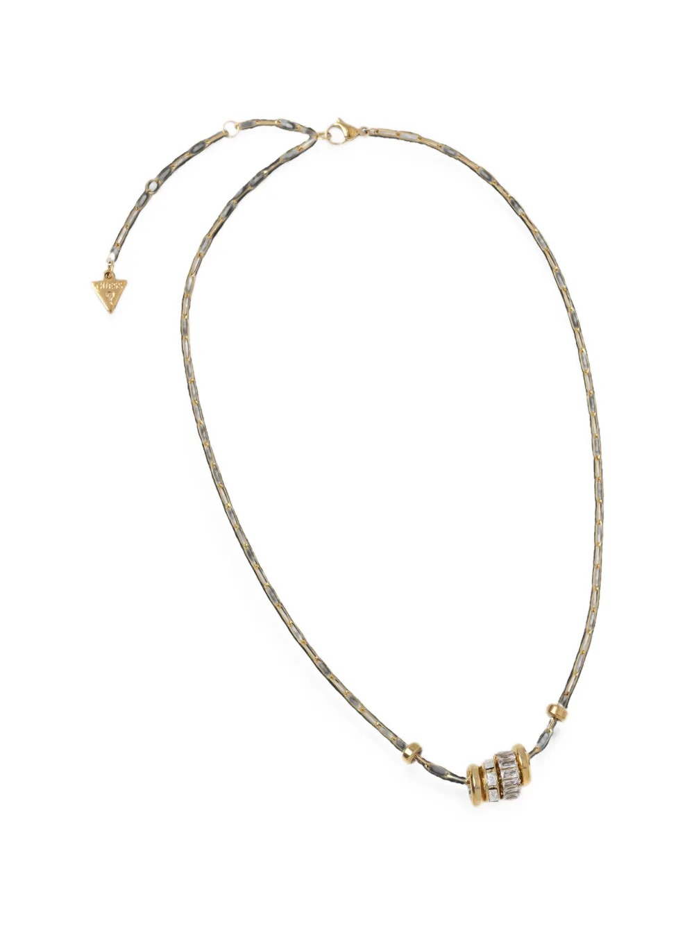 GUESS USA paperclip-link necklace - Oro