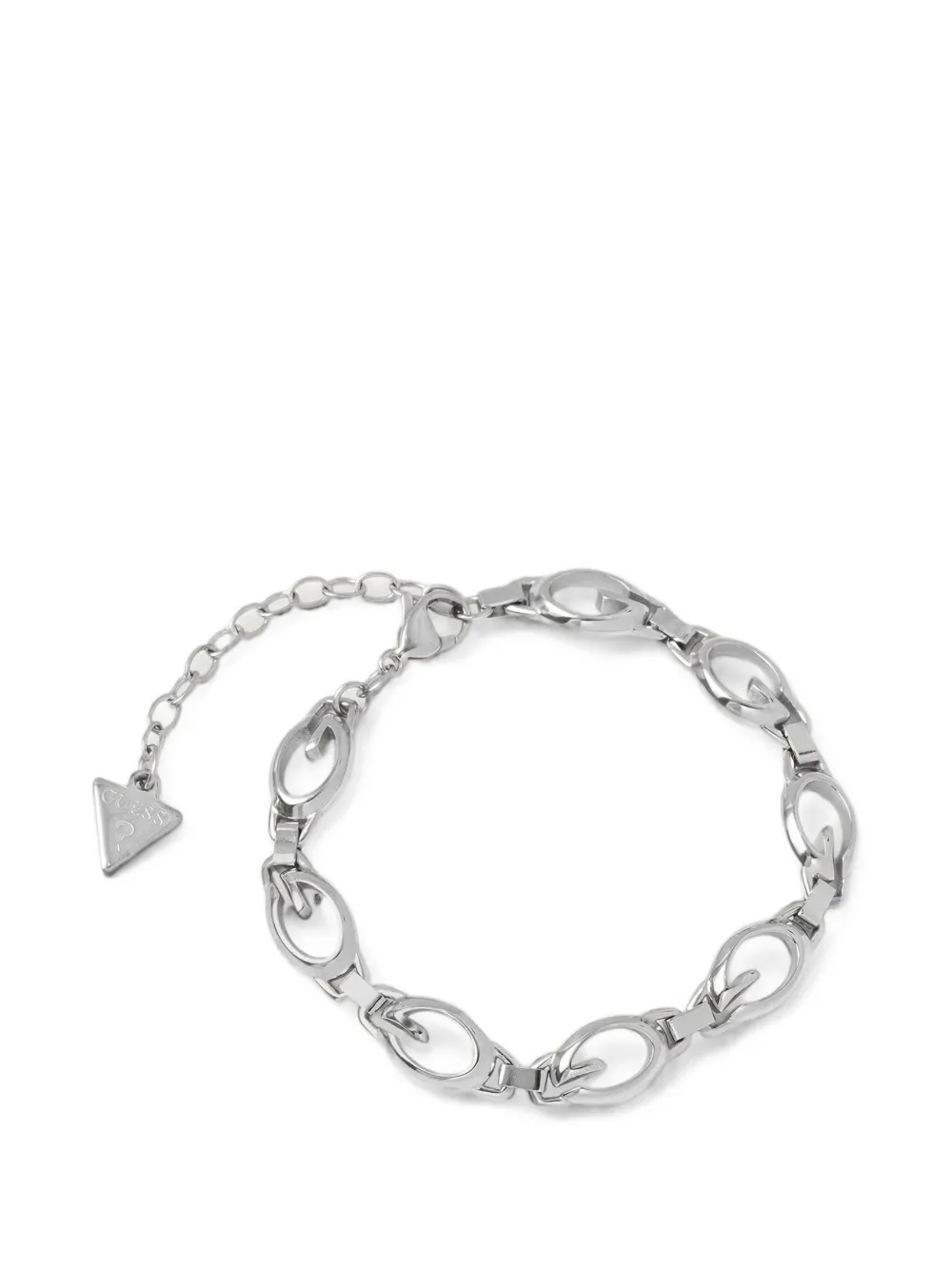 GUESS USA logo-link bracelet - Argento