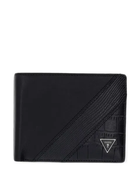 GUESS USA Torino crocodile-effect leather wallet