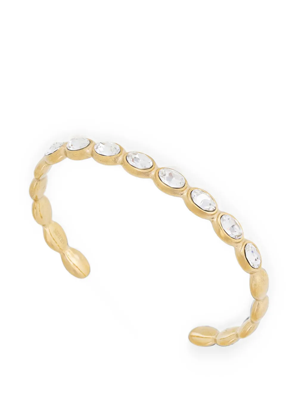 GUESS USA crystal-embellished cuff bracelet - Oro