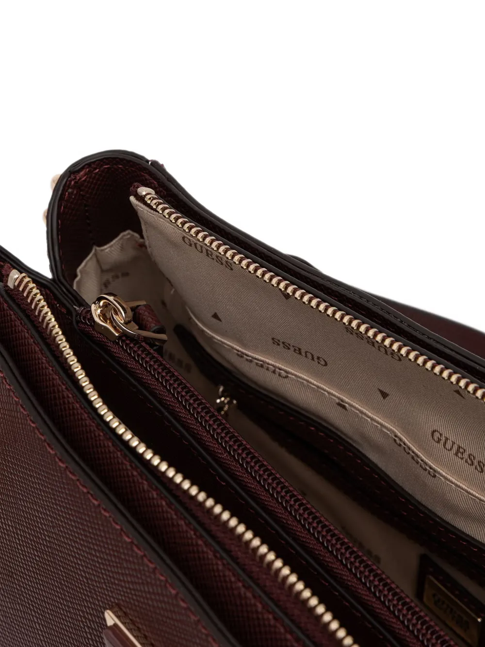 GUESS USA Noelle shopper met logo-plakkaat Rood