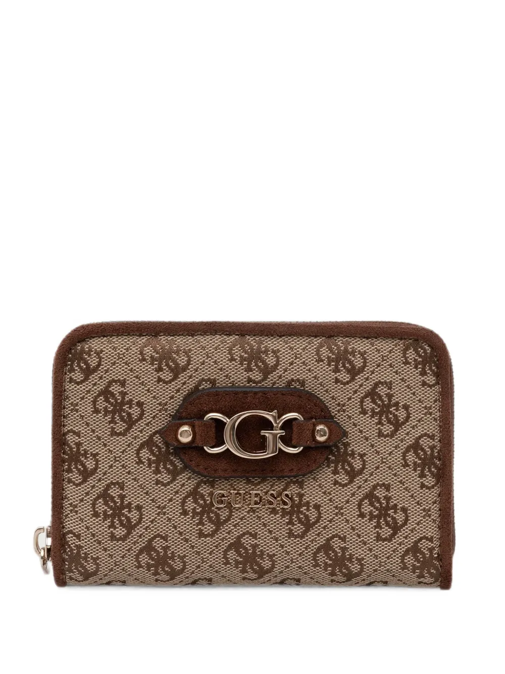 GUESS USA Samantha logo-print zip-around wallet - Toni neutri