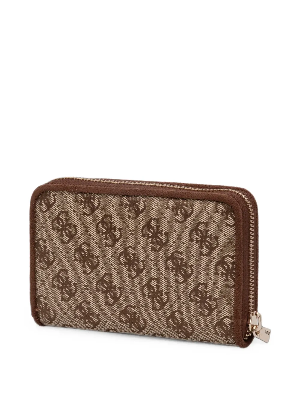 GUESS USA Samantha portemonnee met logo-print en rits Beige
