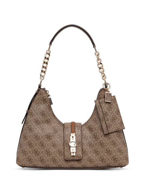 GUESS USA Yvonne logo-monogram chain-link tote bag