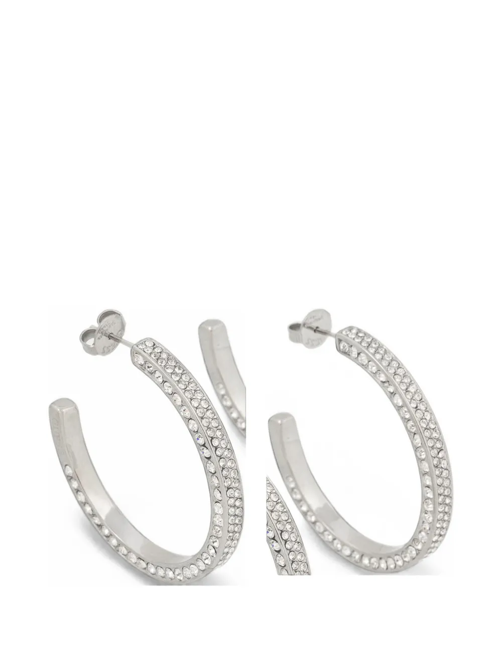 GUESS USA boucles d'oreille à ornements en cristal - Argent