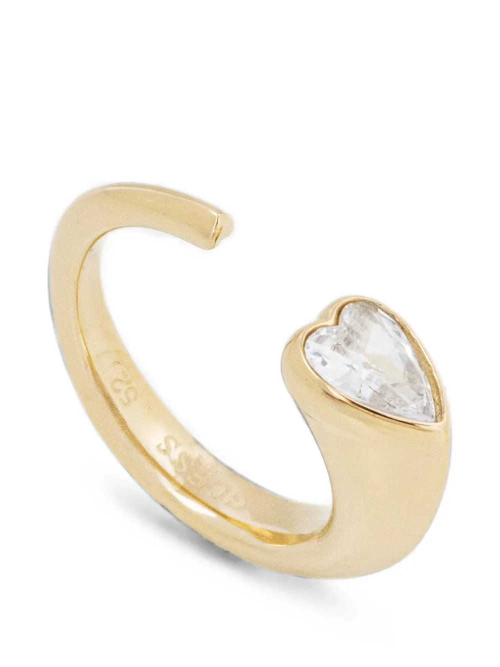 GUESS USA Love heart-detail ring - Oro