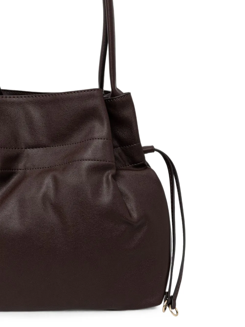 GUESS USA Karima shopper met trekkoord en logo-plakkaat Bruin