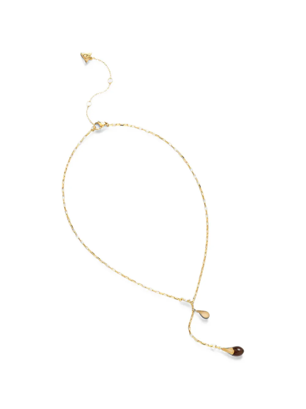 GUESS USA teardrop-pendant chain-link necklace