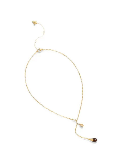 GUESS USA teardrop-pendant chain-link necklace