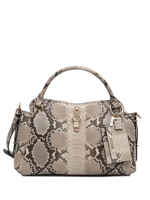GUESS USA tote Yvonne con efecto de piel de serpiente