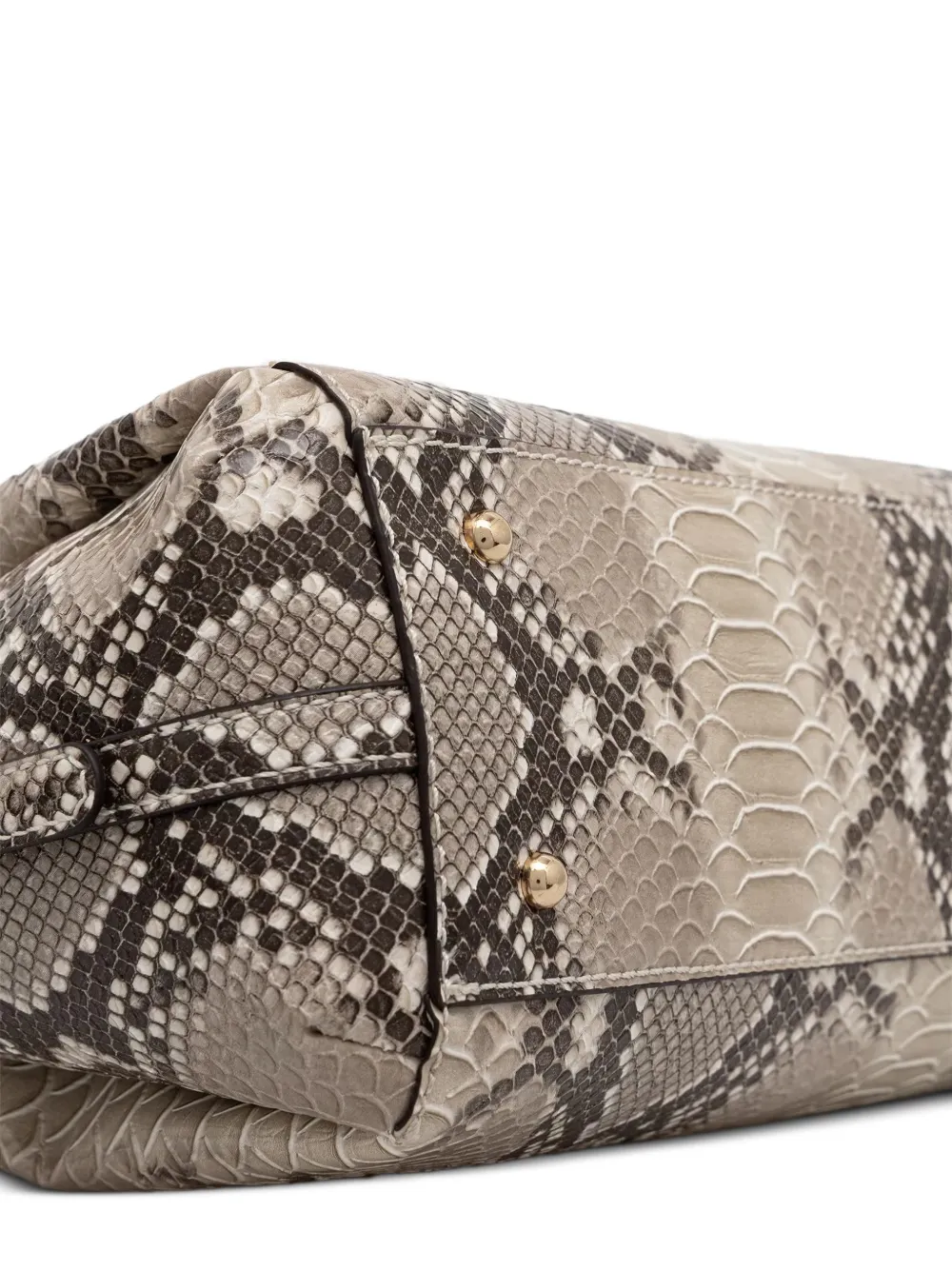 GUESS USA Yvonne shopper met reptieleneffect Beige