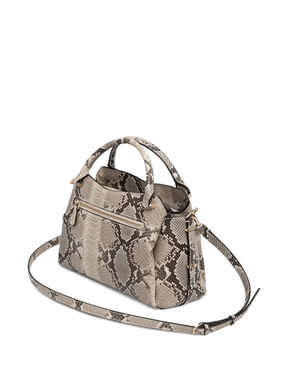 GUESS USA Yvonne shopper met reptieleneffect Beige