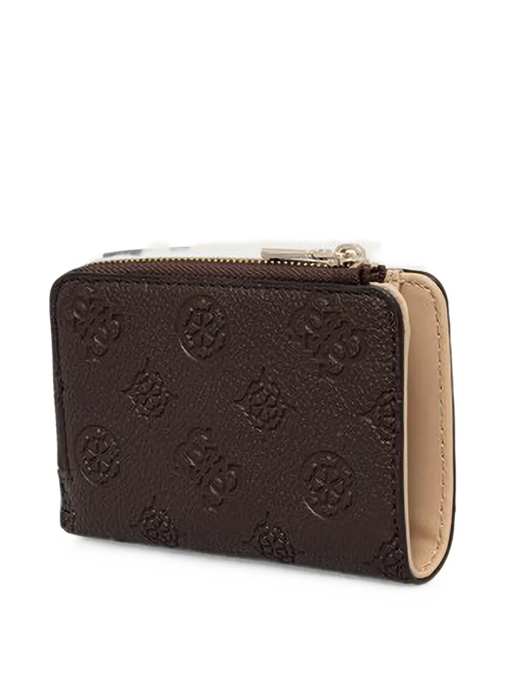 GUESS USA Portemonnee met logo-reliëf Bruin