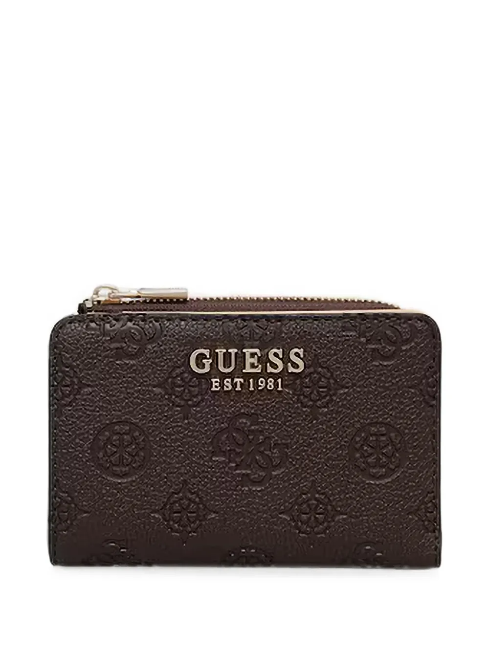 GUESS USA logo-embossed zip-around wallet - Marrone