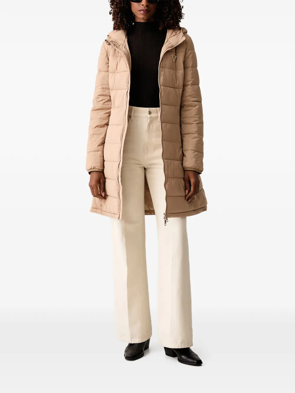 GUESS USA Gevoerd jack met capuchon Beige