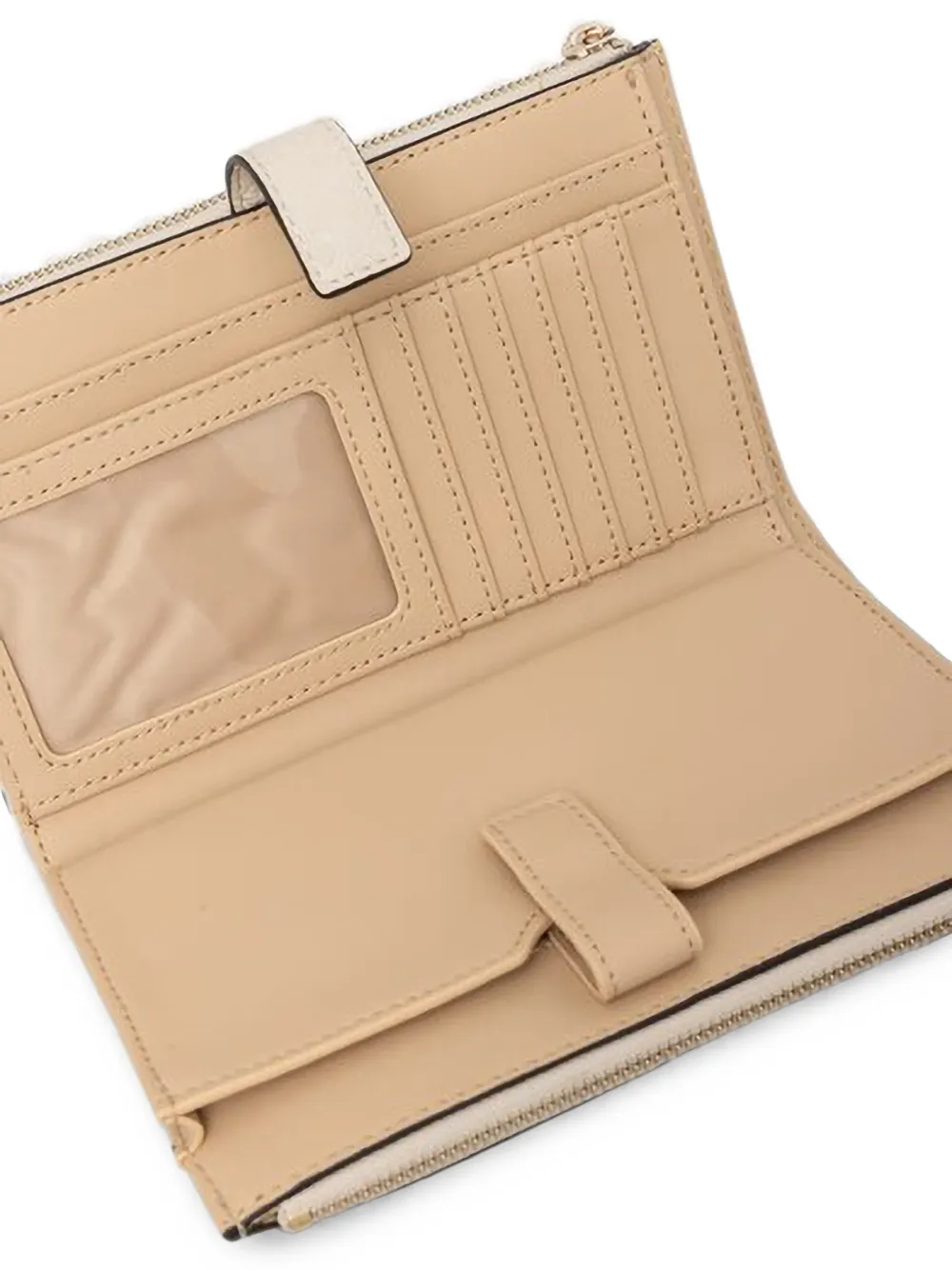 GUESS USA Blake portemonnee met logo-reliëf Beige