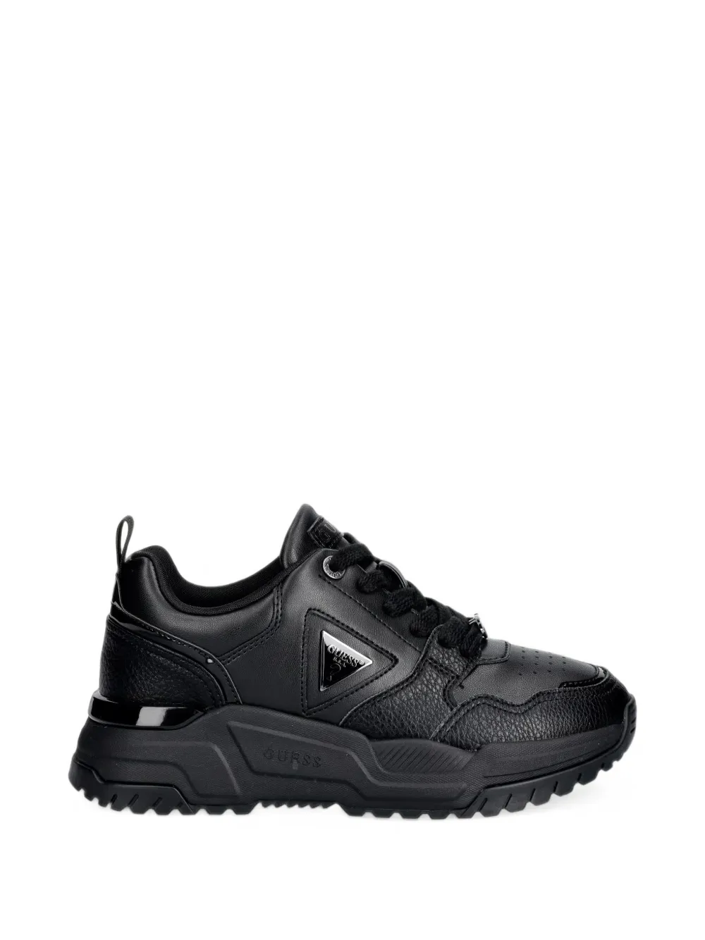 GUESS USA Helada logo-plaque panelled sneakers - Schwarz