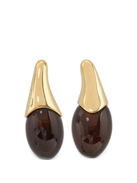 GUESS USA sculptural drop earrings