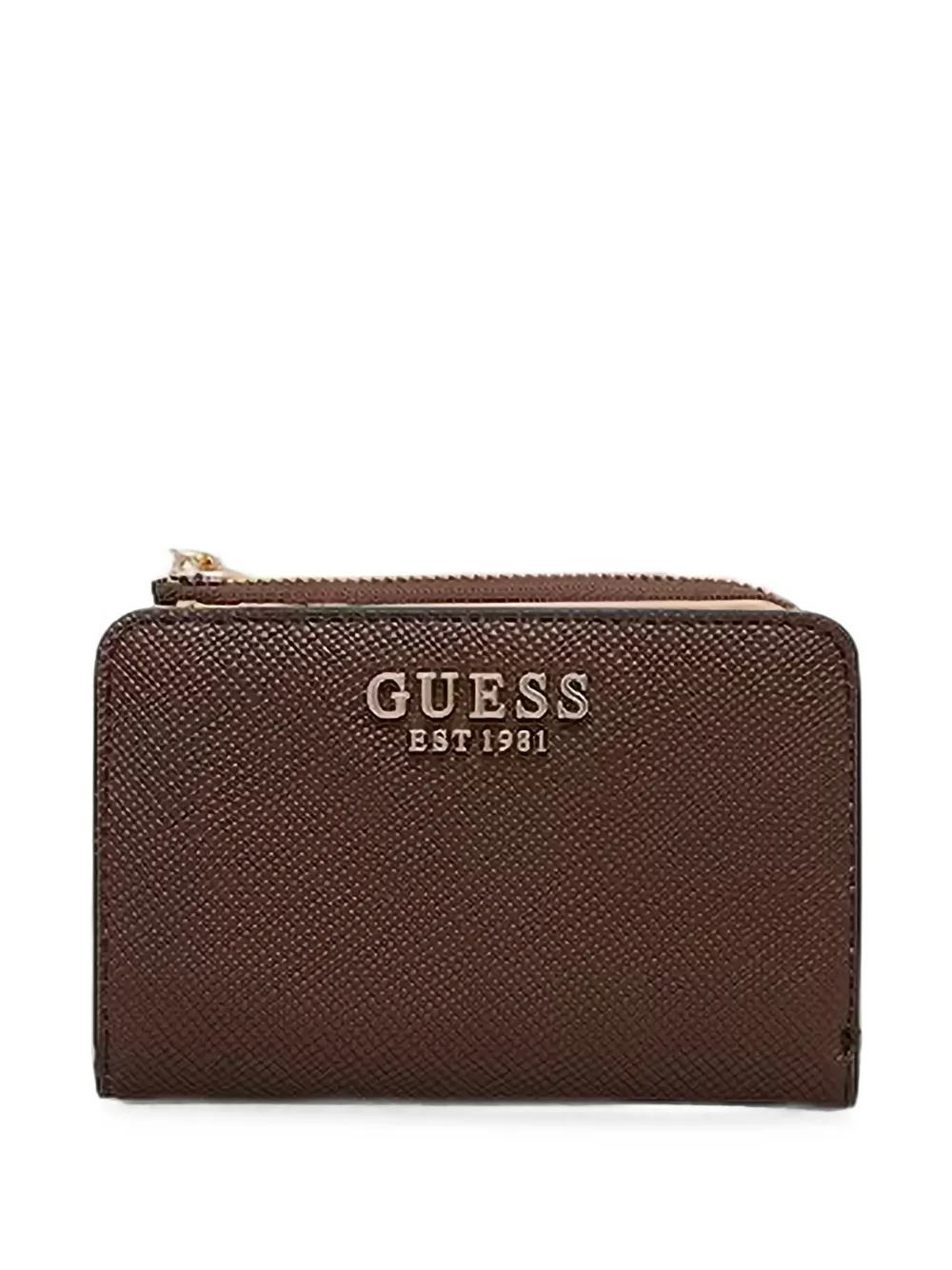 GUESS USA Danielle logo-plaque bifold wallet - Marrone