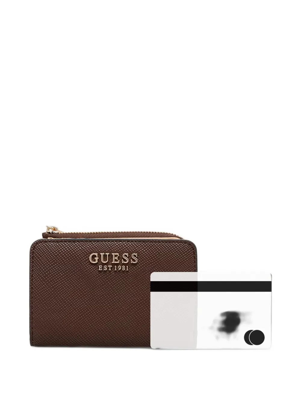 GUESS USA Danielle opvouwbare portemonnee met logo-plakkaat Bruin