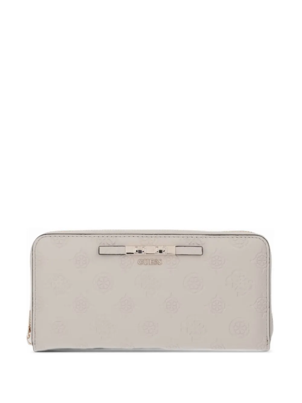 GUESS USA Carmella logo-debossed zip-around wallet - Toni neutri
