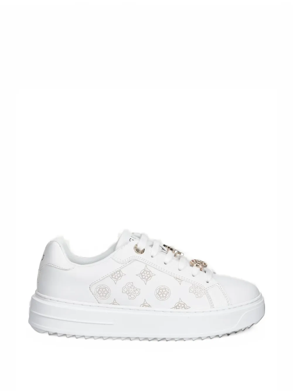 GUESS USA Duena logo-print lace-up sneakers - Weiß