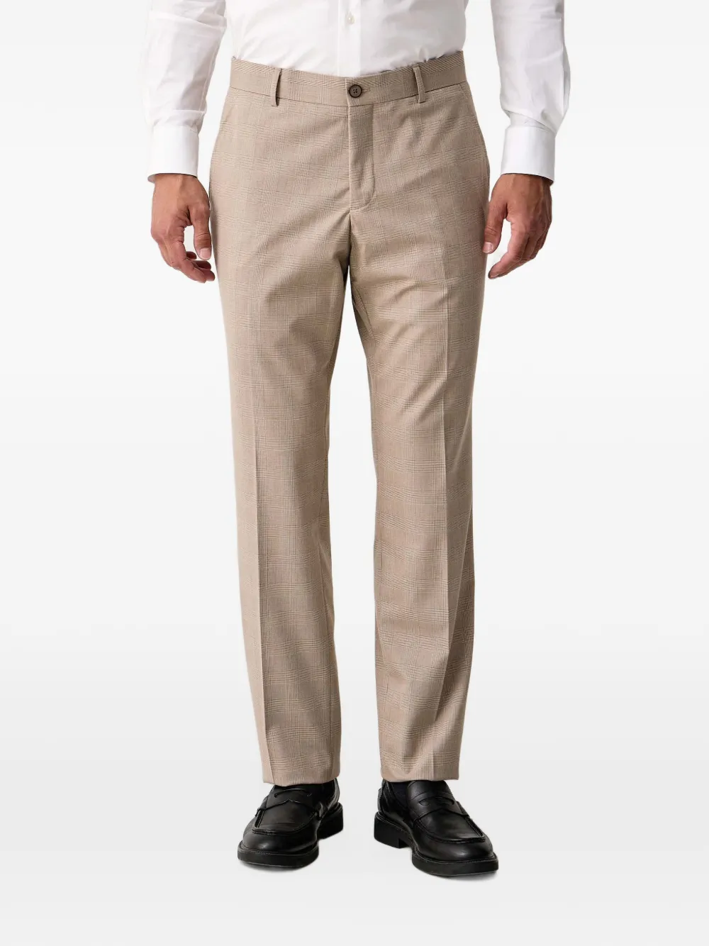 GUESS USA check-pattern tailored trousers - Toni neutri