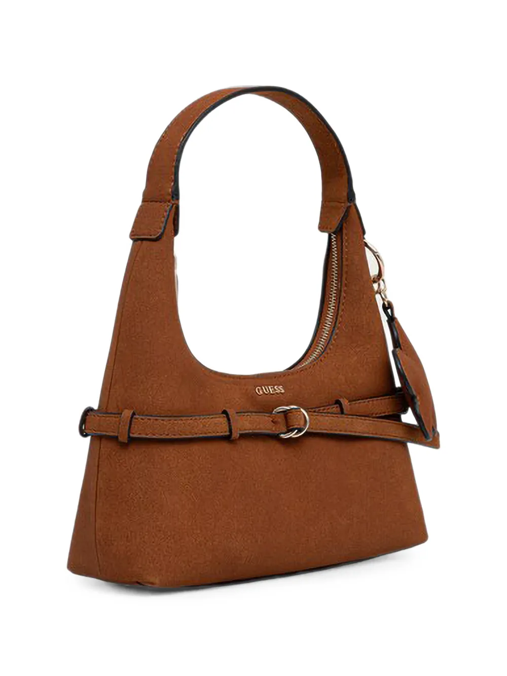 GUESS USA Taylor mini-shopper met gespdetail en bloembedel Bruin