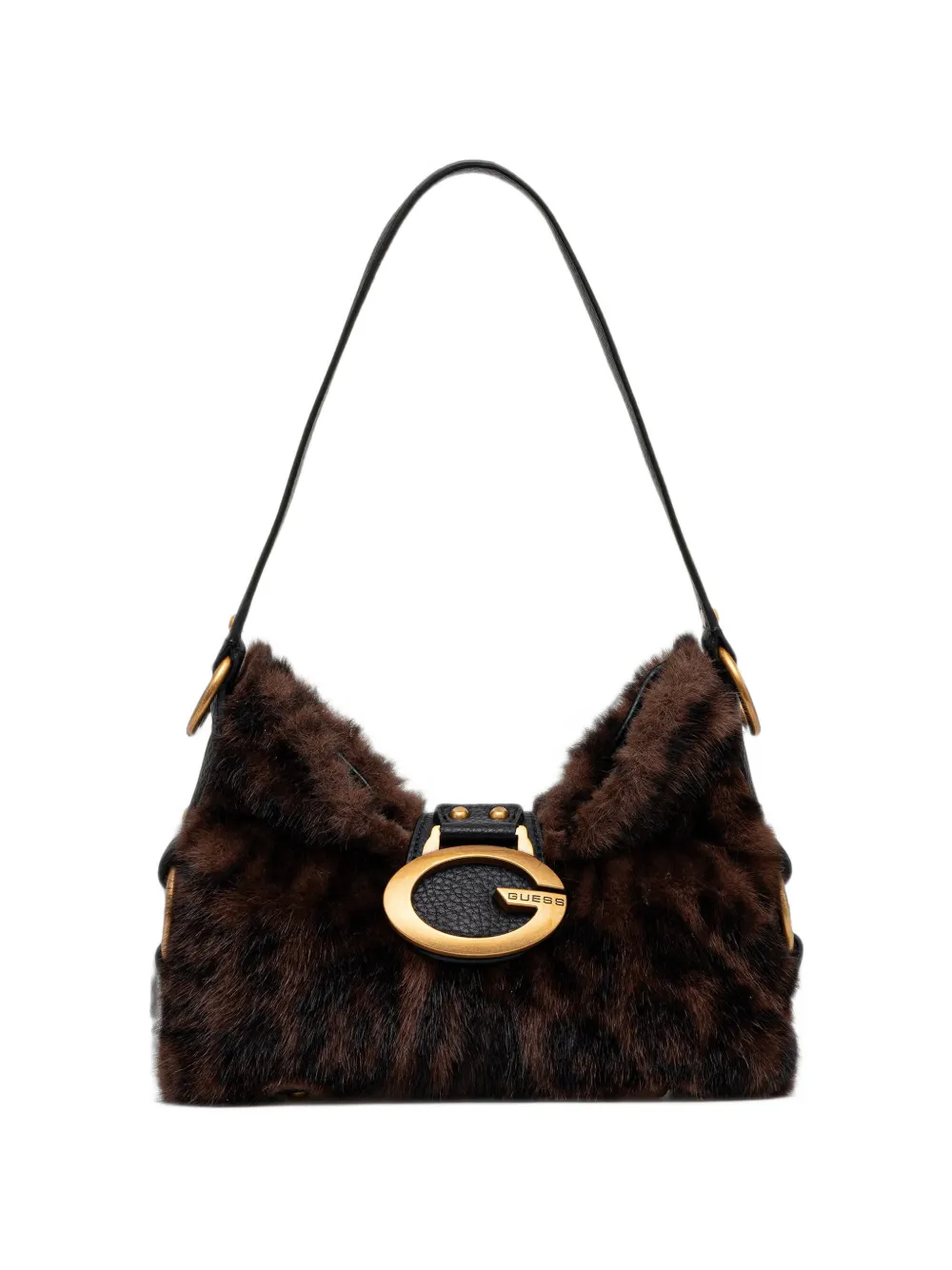 GUESS USA mini Camden leopard-print tote bag - Braun