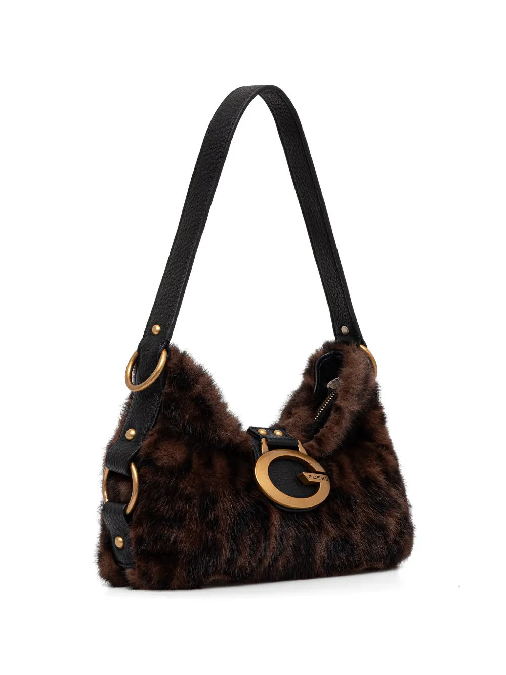 GUESS USA Camden mini-shopper met luipaard-print Bruin