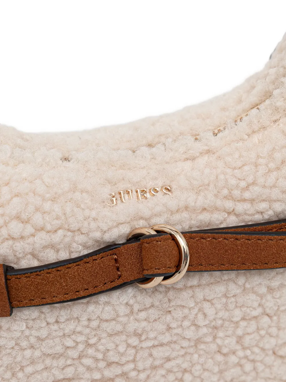 GUESS USA Taylor mini-shopper met gespdetail Beige