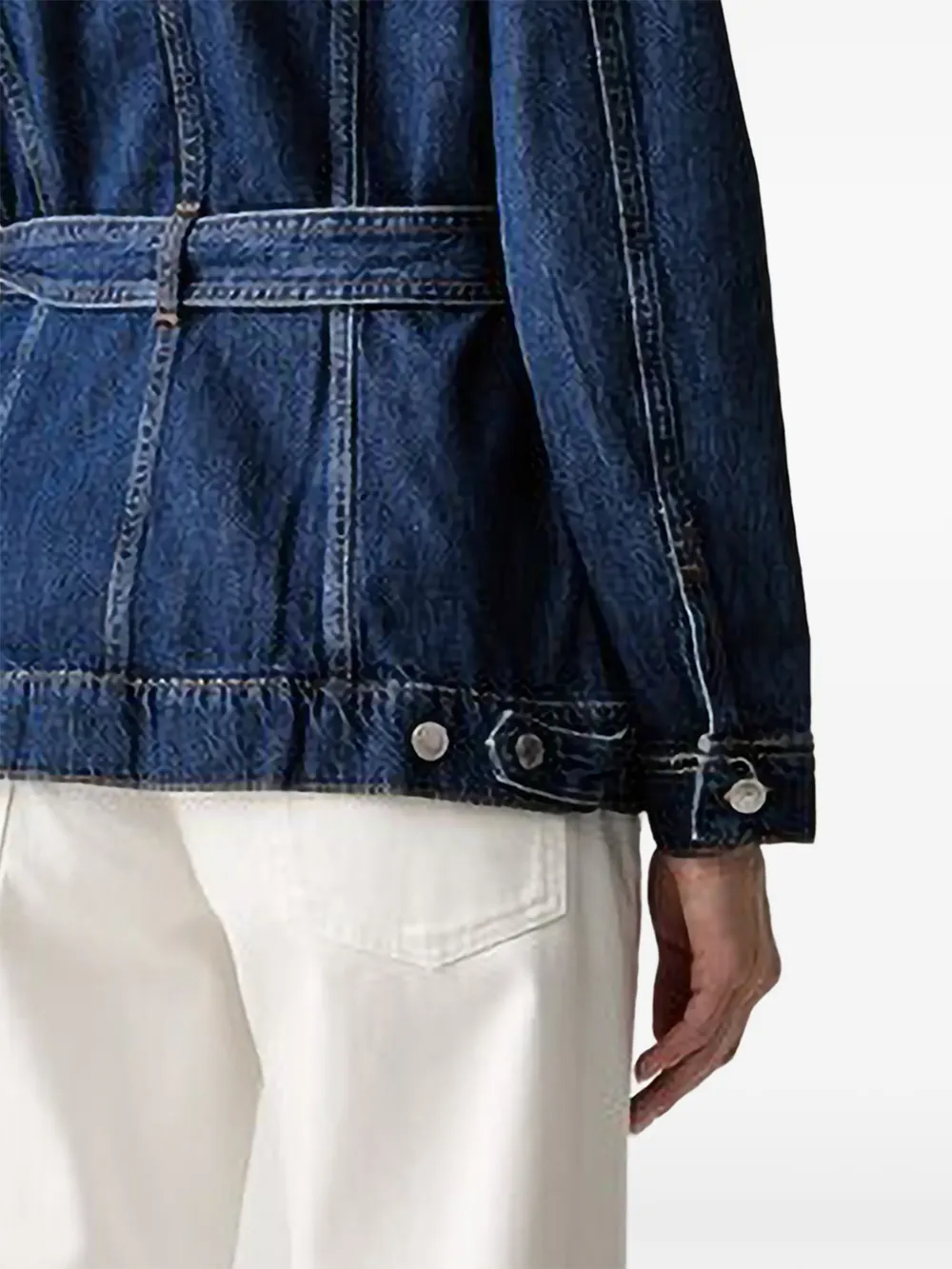 GUESS USA Yuna denim jack met ceintuur Blauw