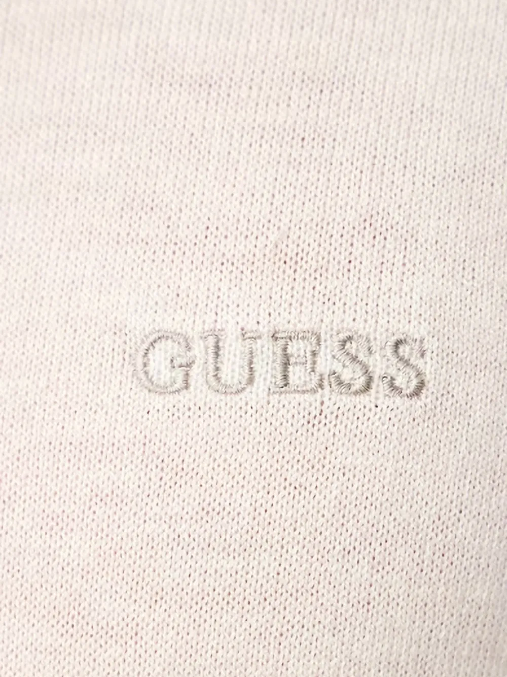 GUESS USA T-shirt met geborduurd logo en ronde hals Beige