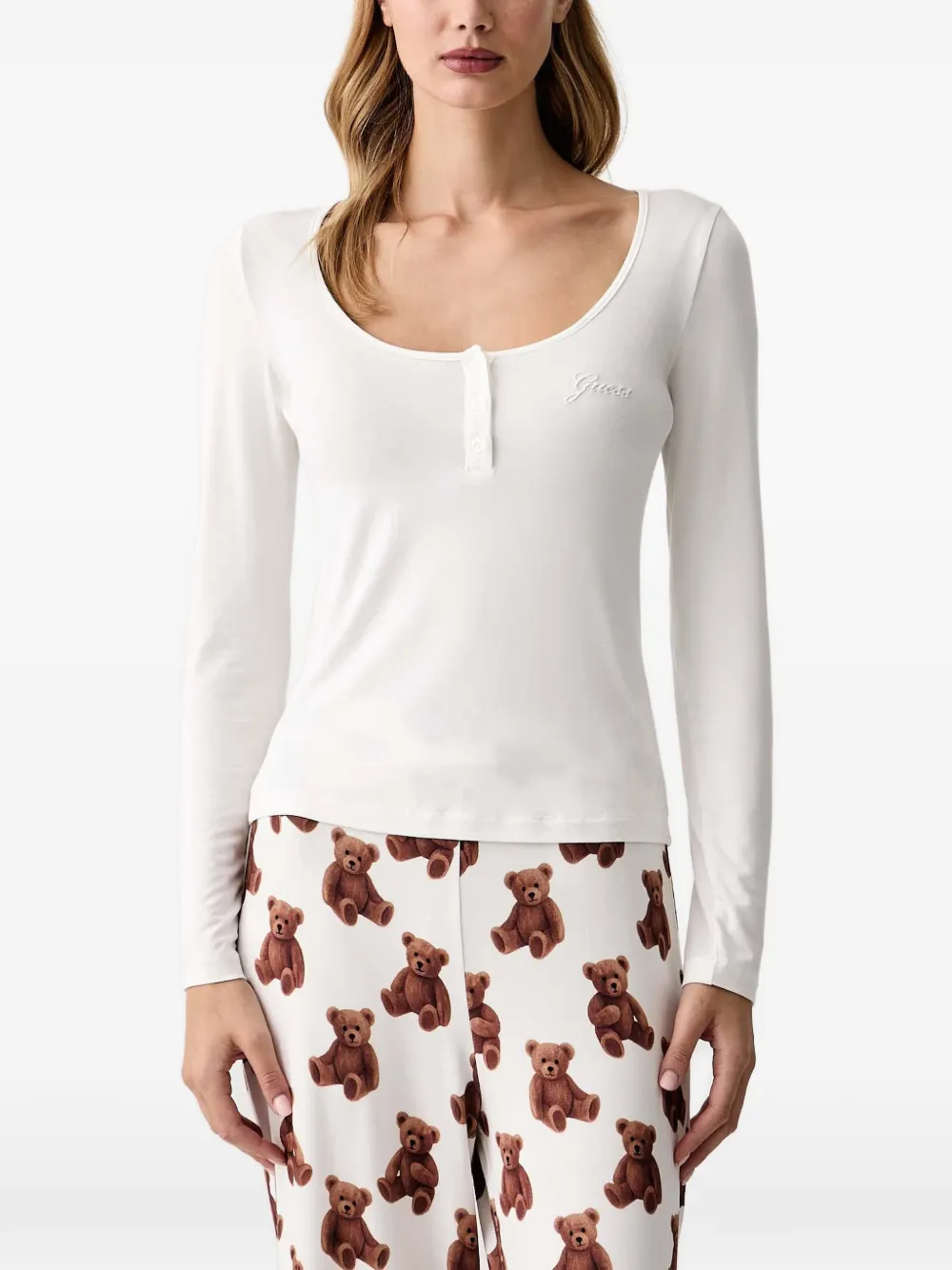 GUESS USA Aria pyjamaset Wit