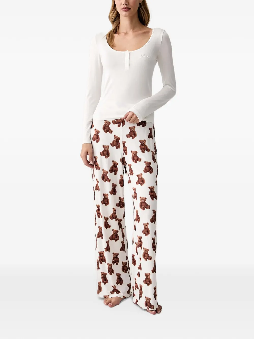 GUESS USA Aria pijamas set - Weiß