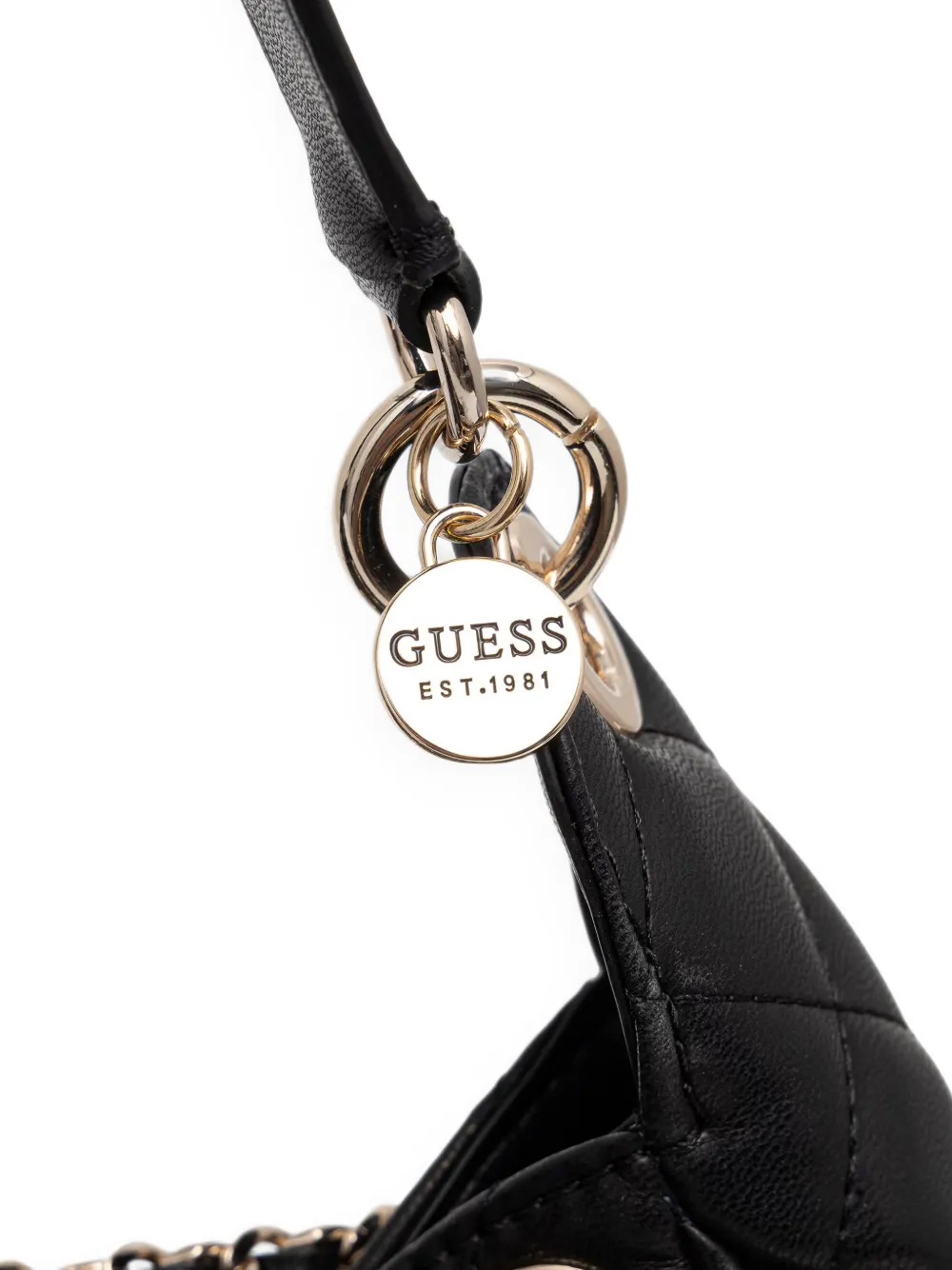 GUESS USA Juliet quilted shoulder bag Zwart