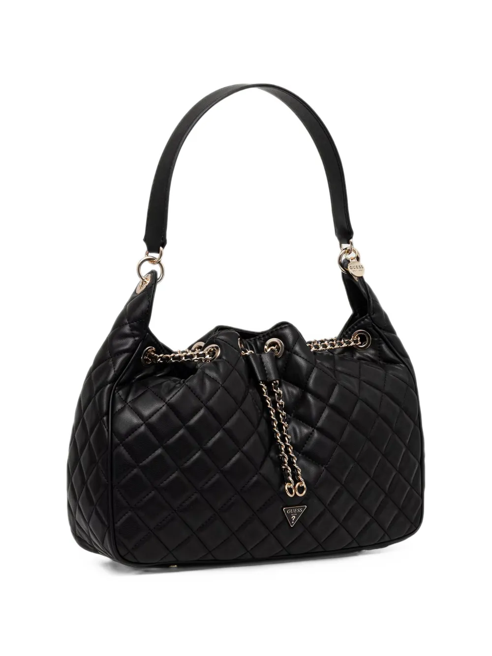 GUESS USA Juliet quilted shoulder bag Zwart