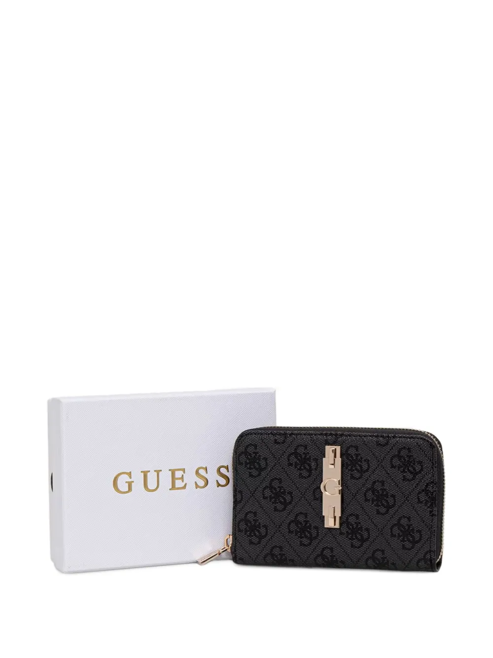 GUESS USA Yvonne logo wallet Grijs