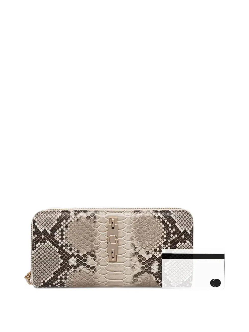 GUESS USA Yvonne maxi wallet Beige