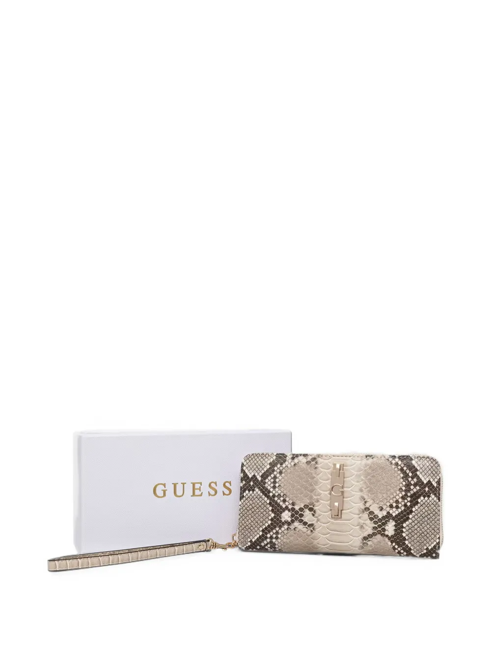 GUESS USA Yvonne maxi wallet Beige