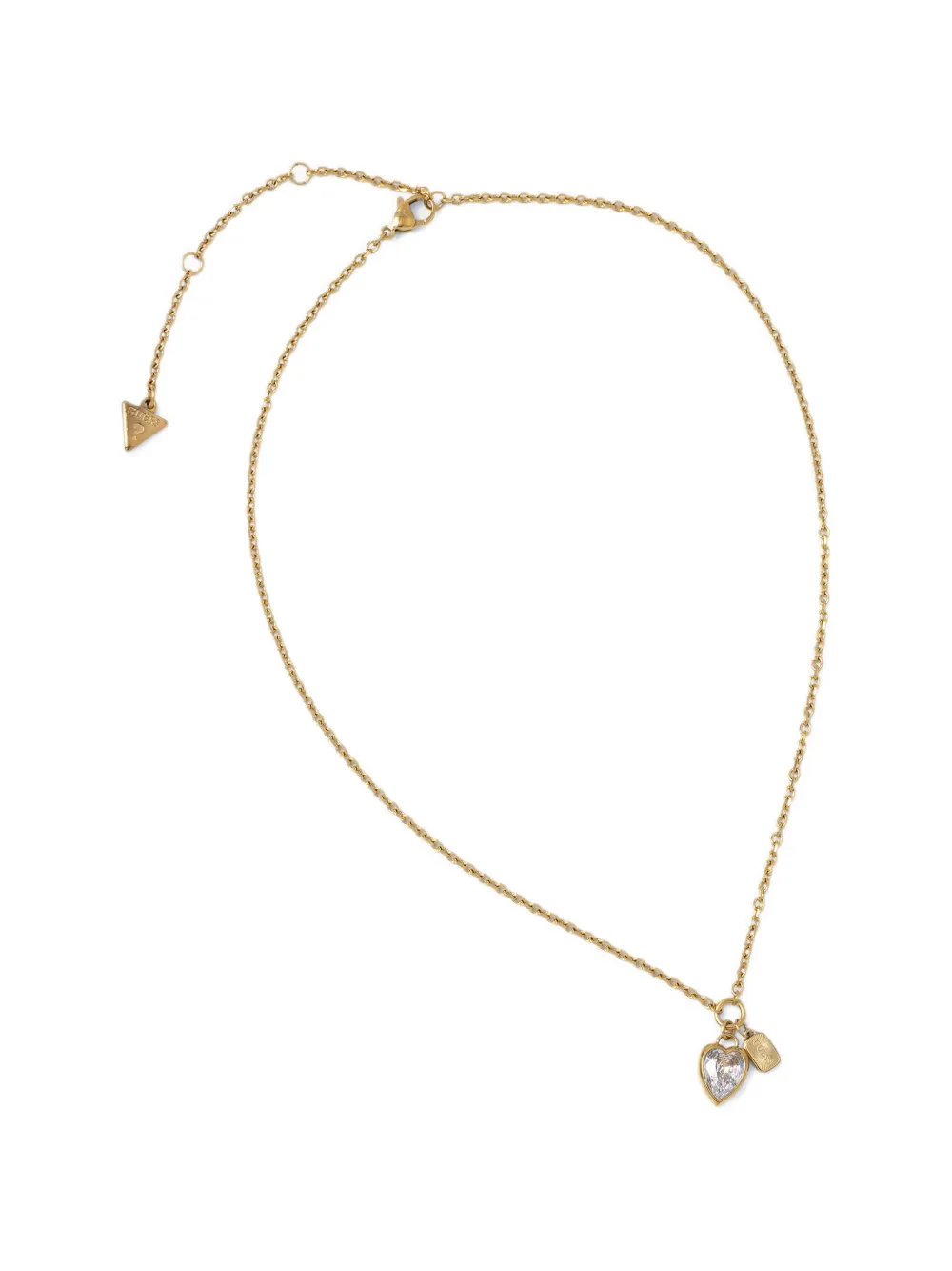 GUESS USA gold Love Tag necklace - Oro