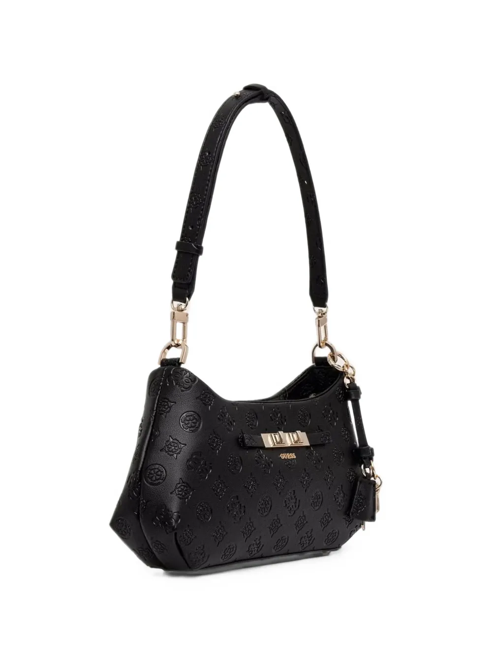GUESS USA Carmella logo shoulder bag Zwart